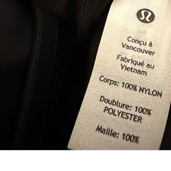 Lululemon Everywhere Belt Bag Crossbody‎ Nylon Black Adjustable Strap - Picture 9 of 15